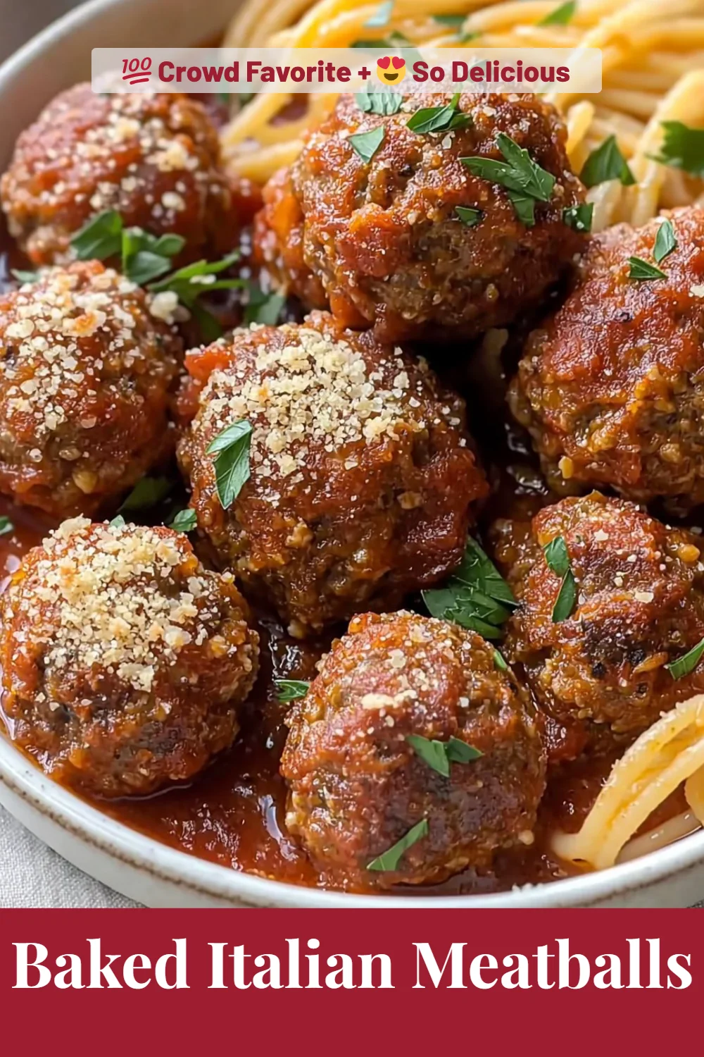 Baked Italian Meatballs