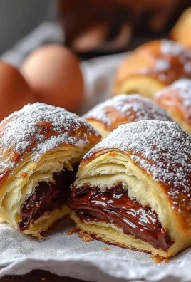 Delicious baked Nutella bombs filled with creamy chocolate hazelnut spread