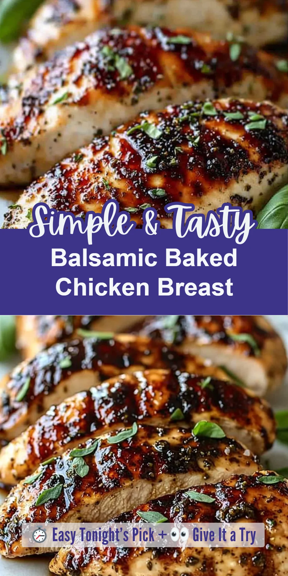 Balsamic Baked Chicken Breast