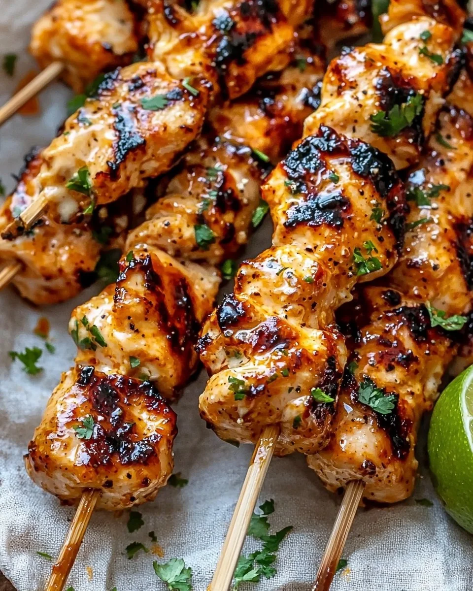 Bang Bang Chicken Skewers