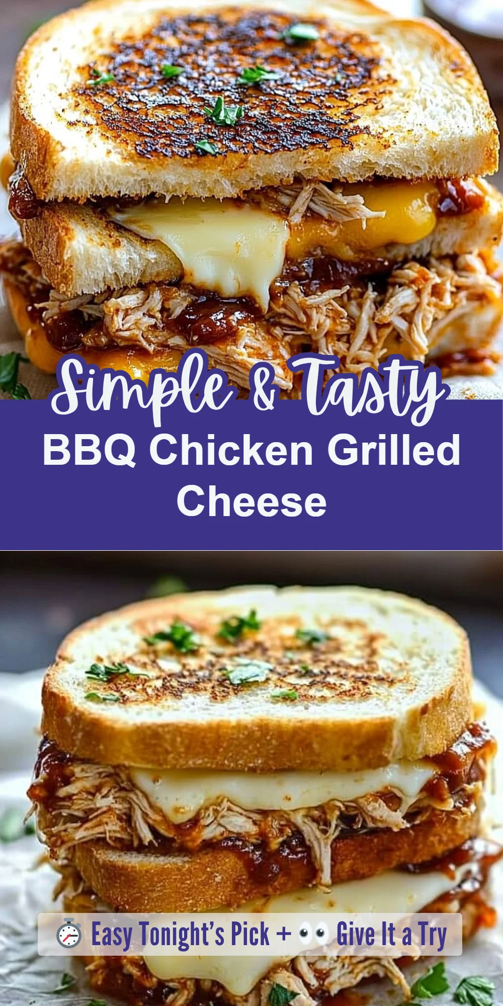 BBQ Chicken Grilled Cheese