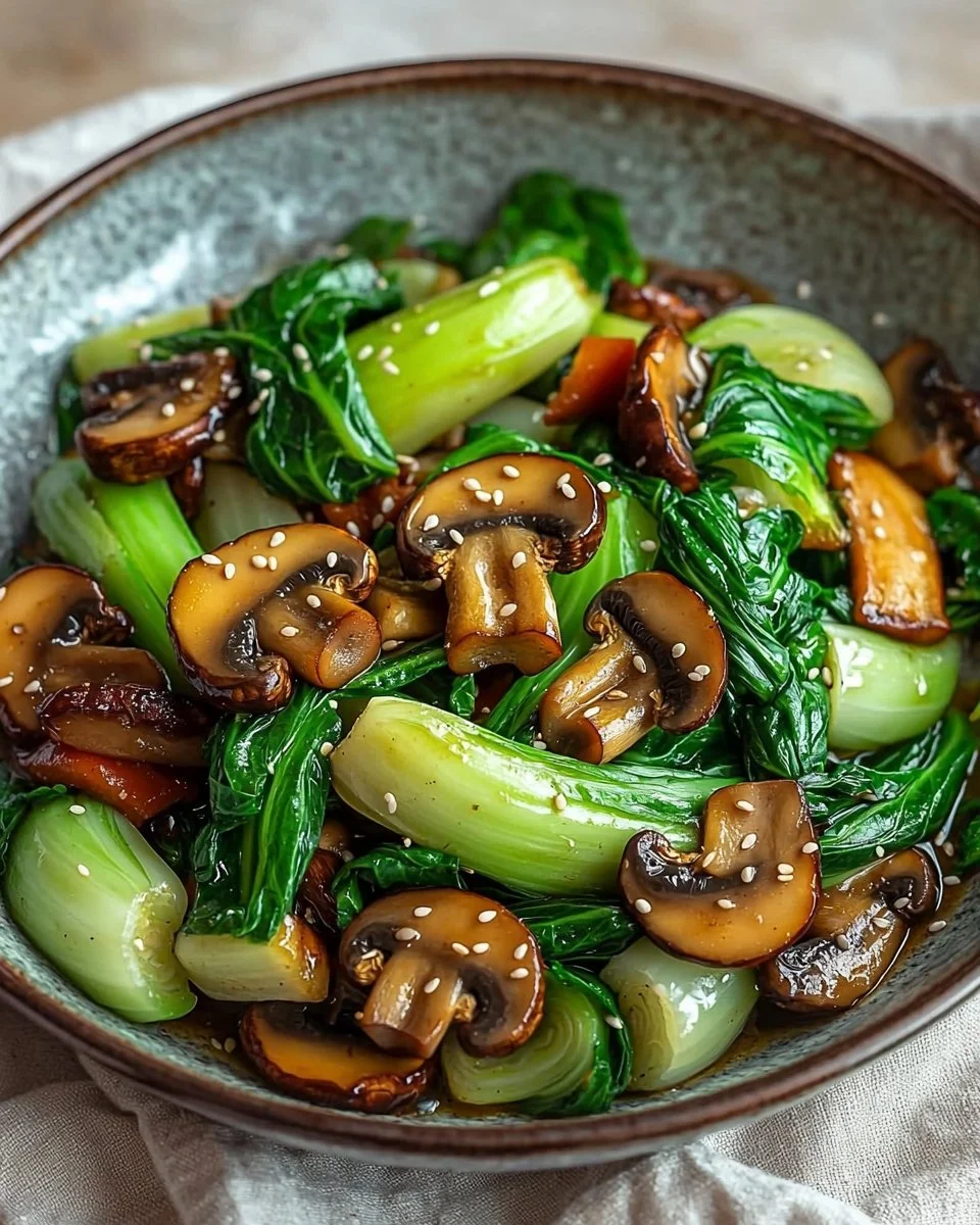 Bok Choy & Mushroom Stir-fry