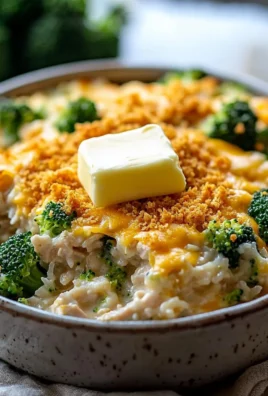 Cheddar Chicken Broccoli Bake topped with melted cheese