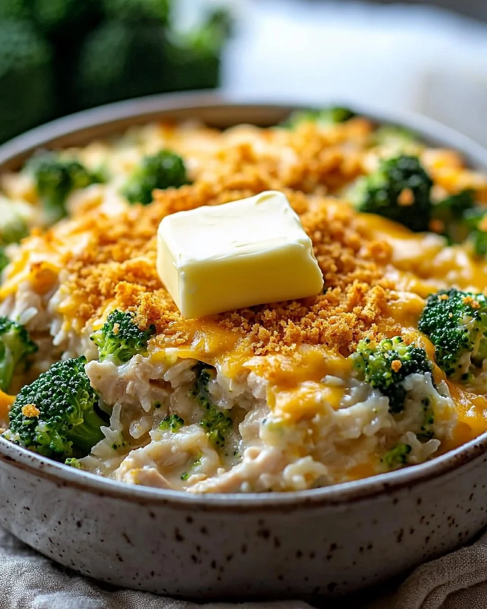 Cheddar Chicken Broccoli Bake