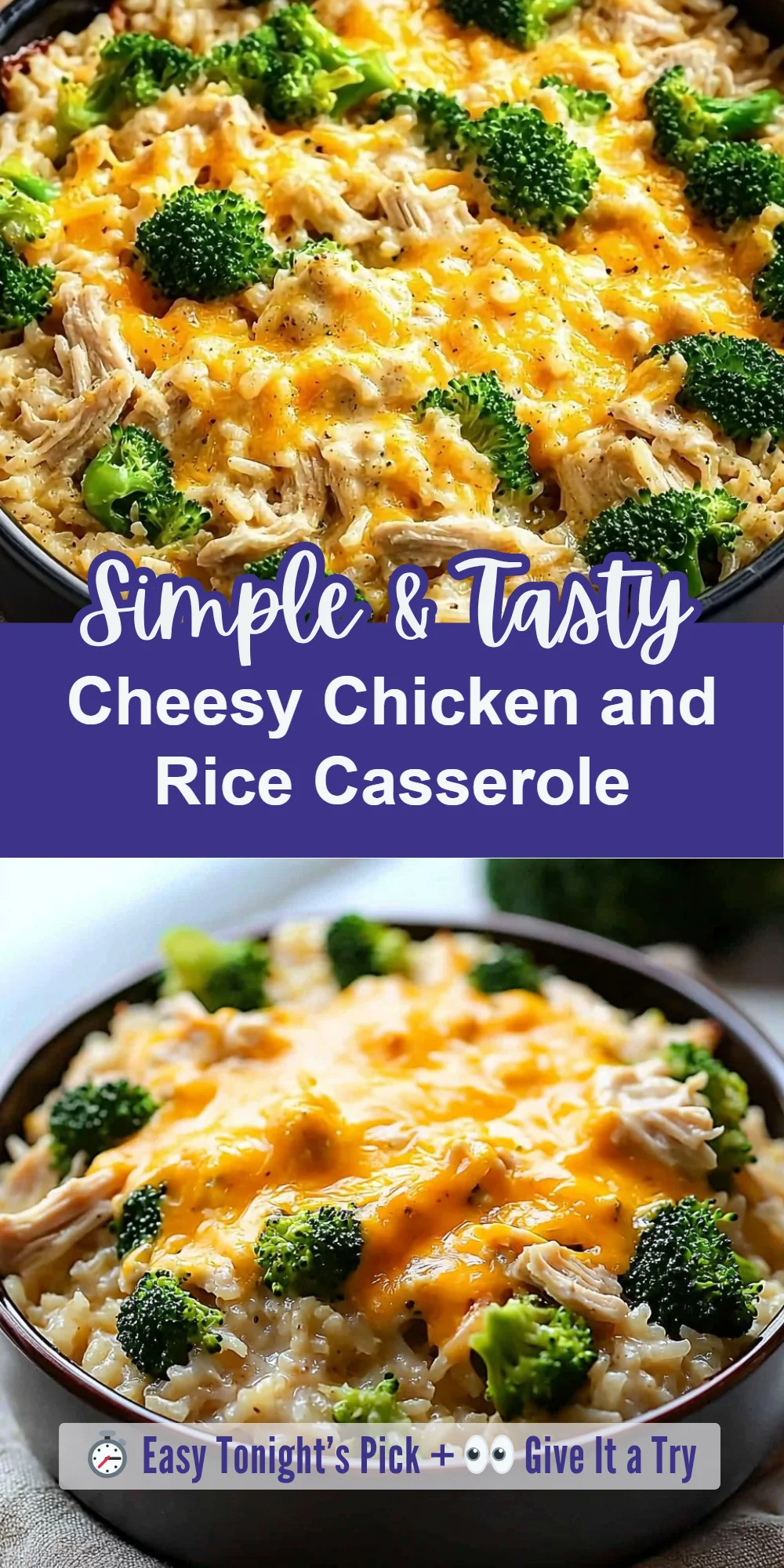 Cheesy Chicken and Rice Casserole