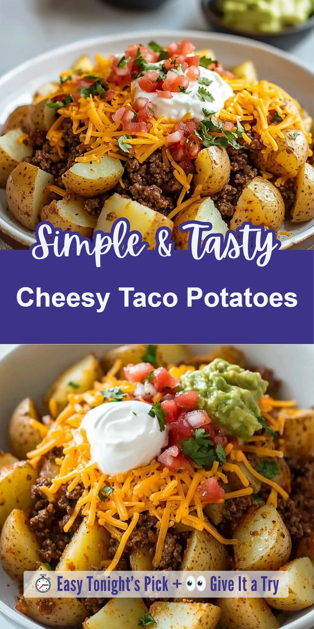 Cheesy Taco Potatoes