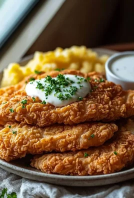 Delicious Chicken Fried Chicken served with a side of gravy