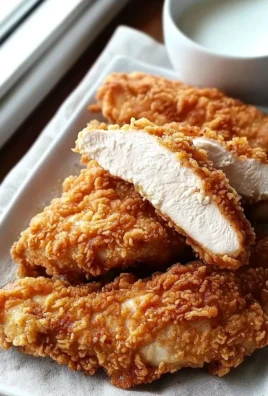 Plate of crispy Chicken-Fried Chicken Breasts served with sides