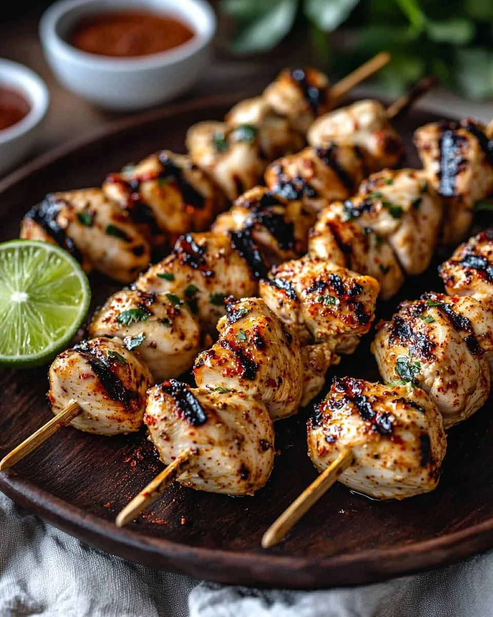 Chicken Skewers Grilled Recipe