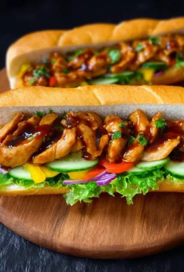 Delicious Chicken Teriyaki Sandwich inspired by Subway's popular recipe