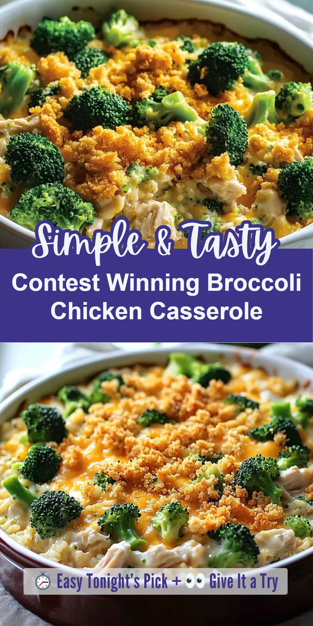 Contest Winning Broccoli Chicken Casserole