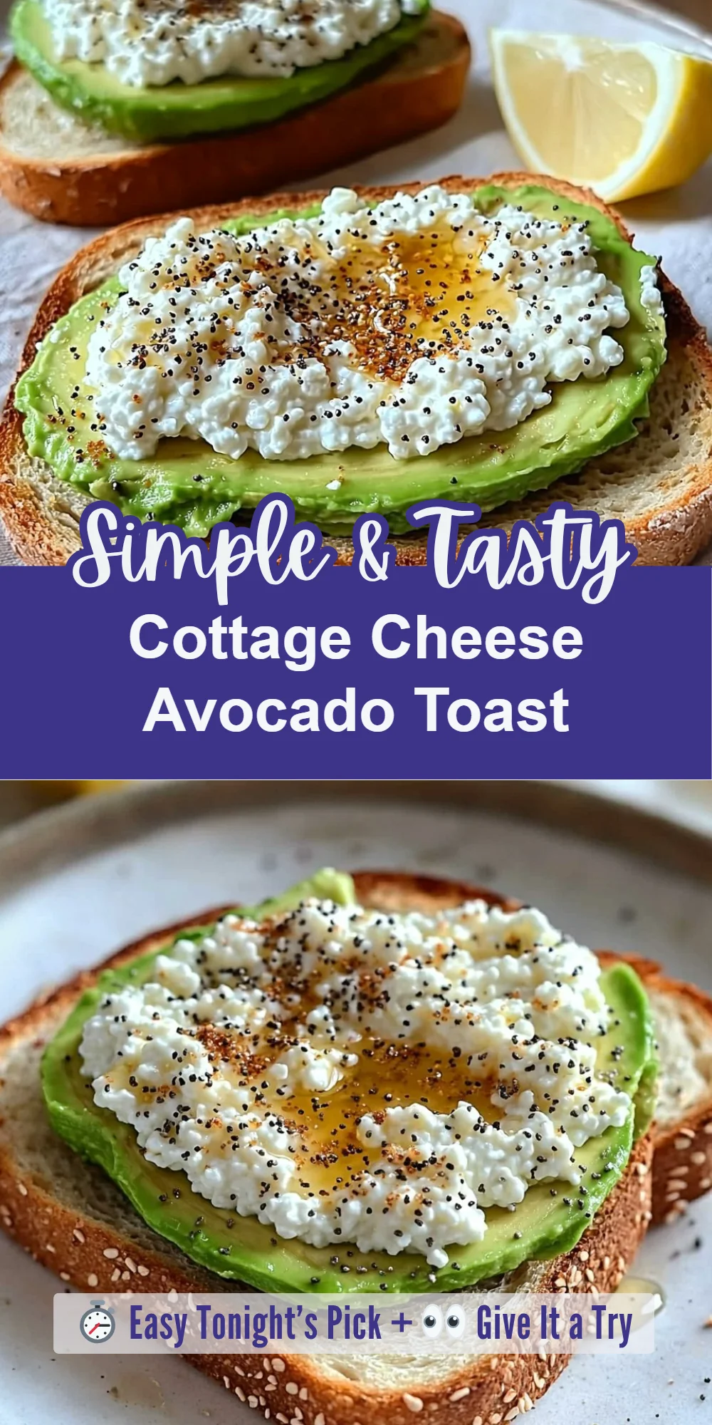 Cottage Cheese Avocado Toast