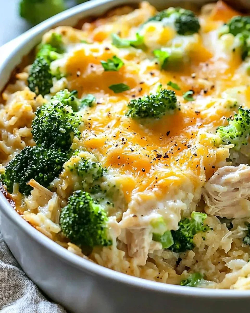 Easy Chicken Rice Broccoli Casserole