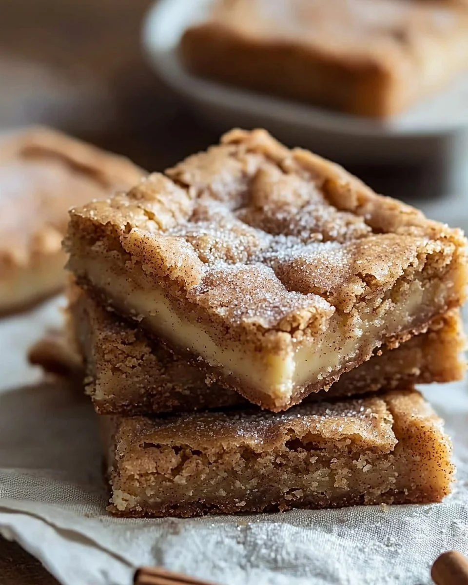 Easy Cinnamon Sugar Blondies