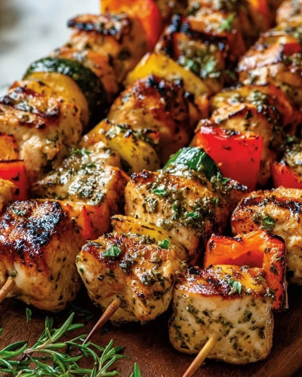 Greek Marinated Chicken Kabobs