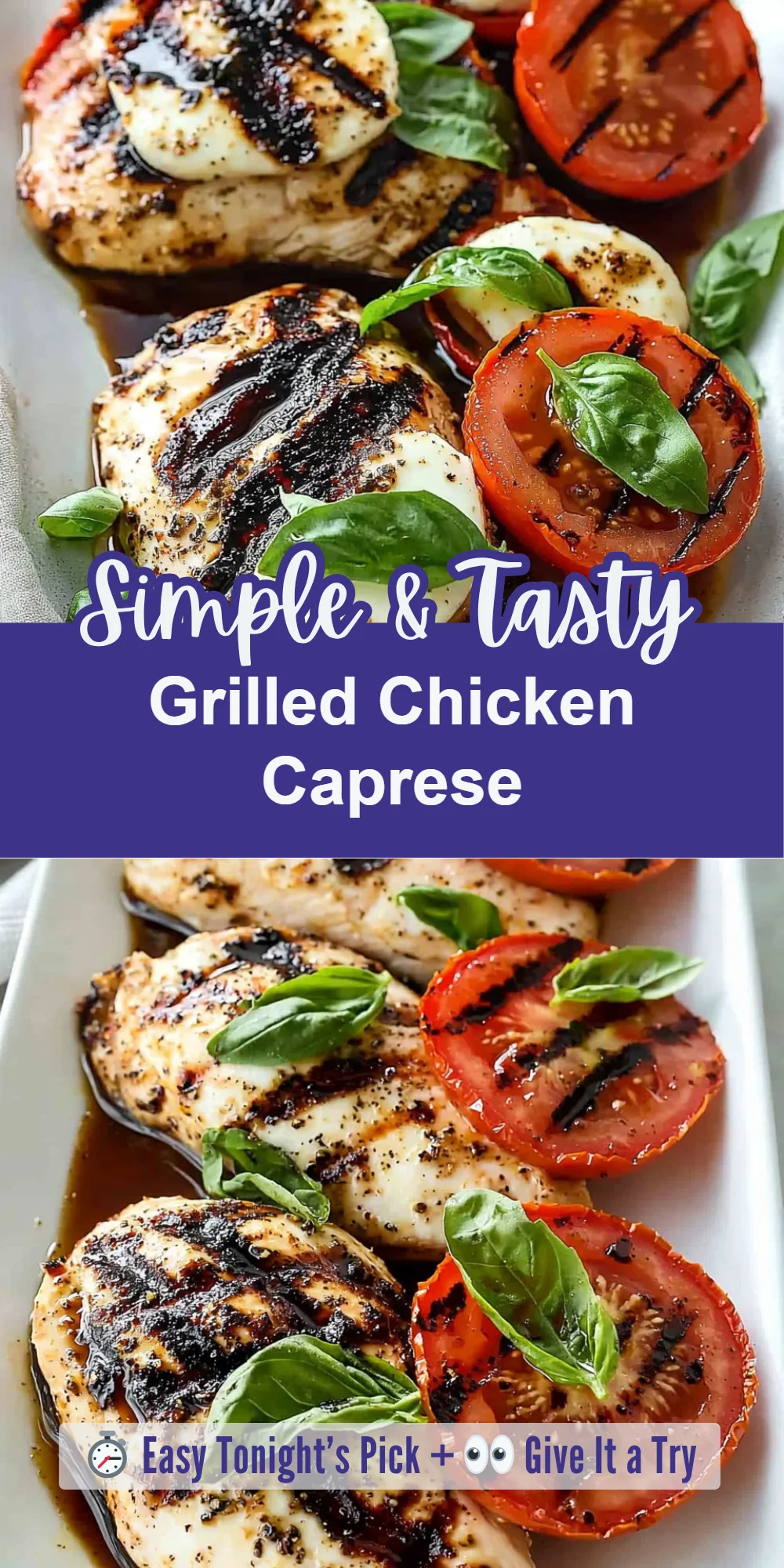 Grilled Chicken Caprese