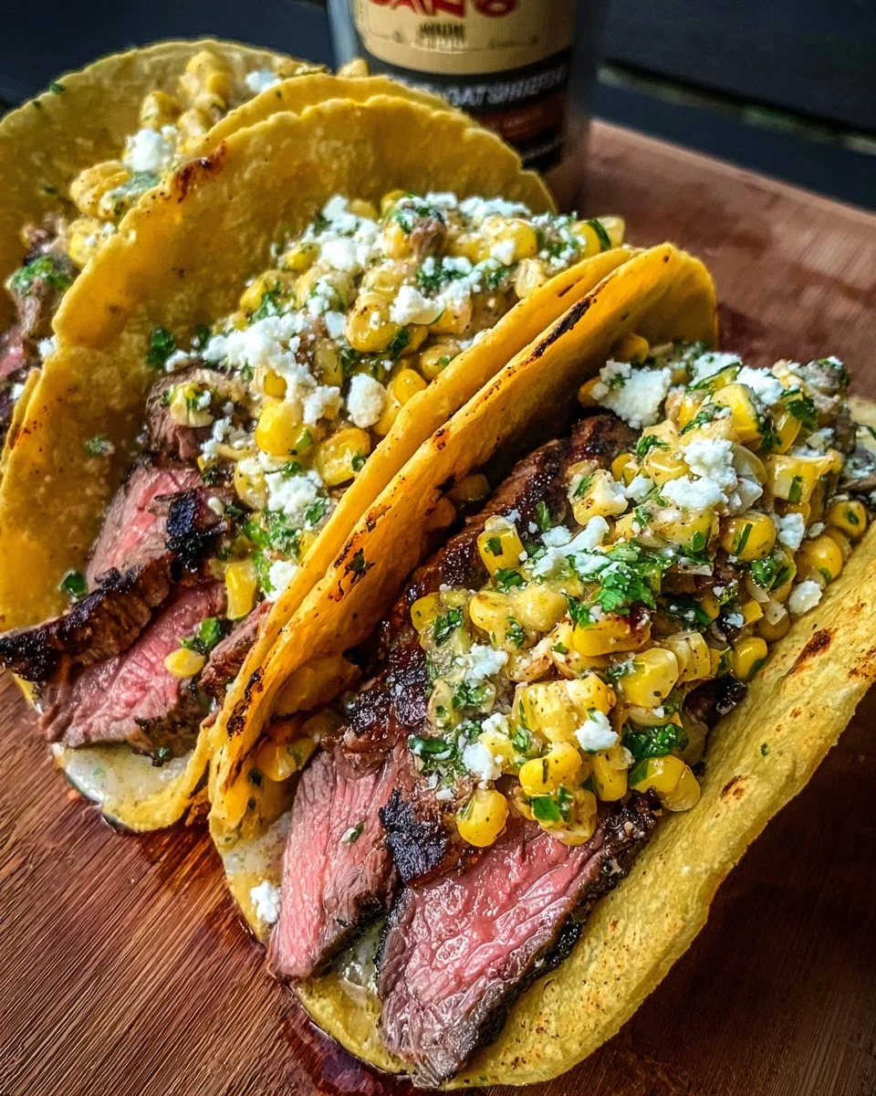 Grilled Steak Corn Tacos
