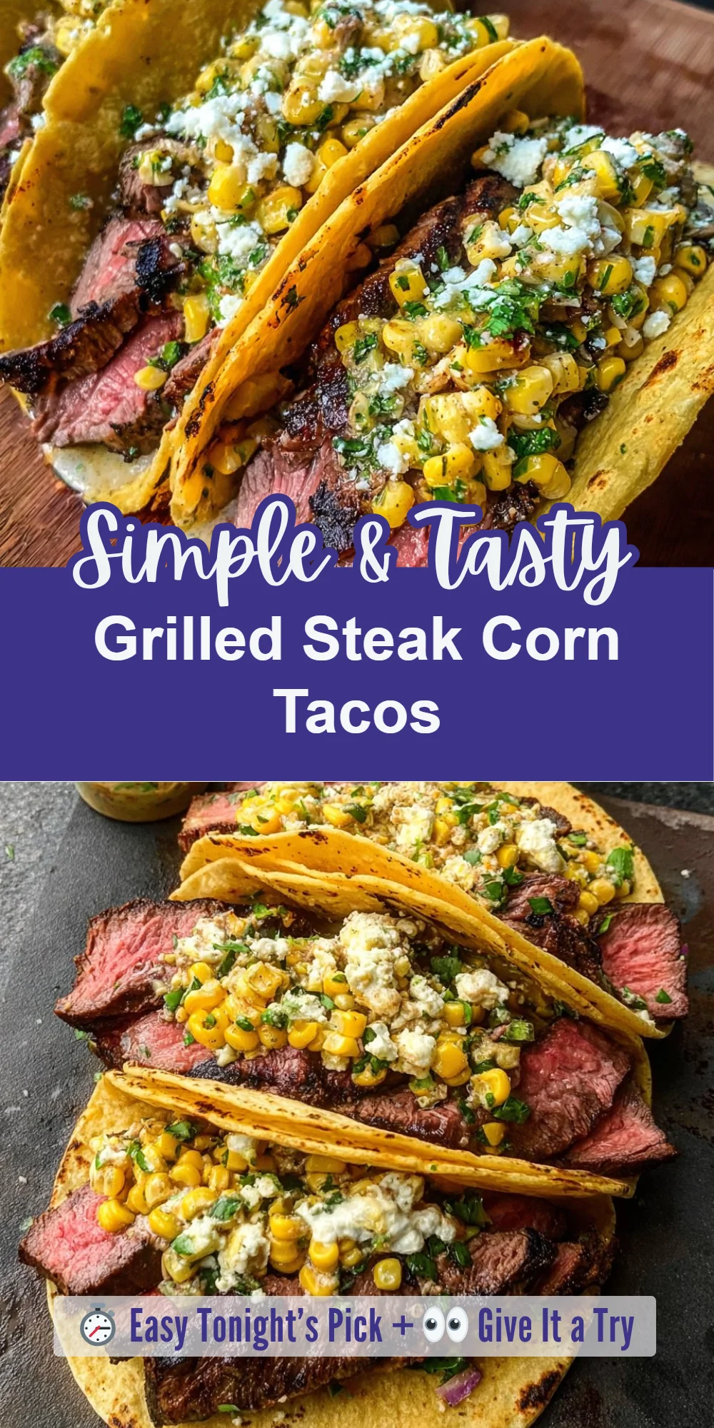 Grilled Steak Corn Tacos