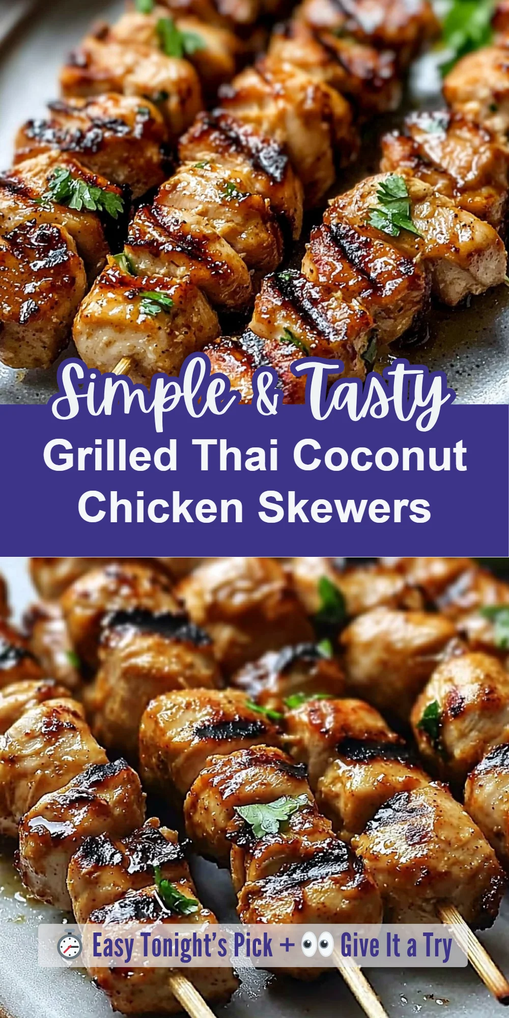 Grilled Thai Coconut Chicken Skewers