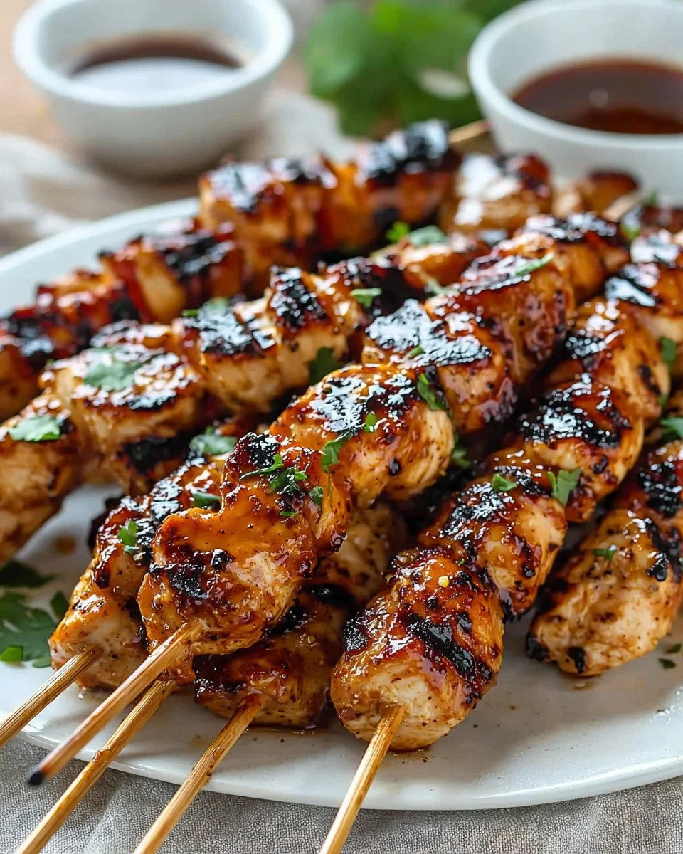 Honey Chipotle Grilled Chicken Skewers