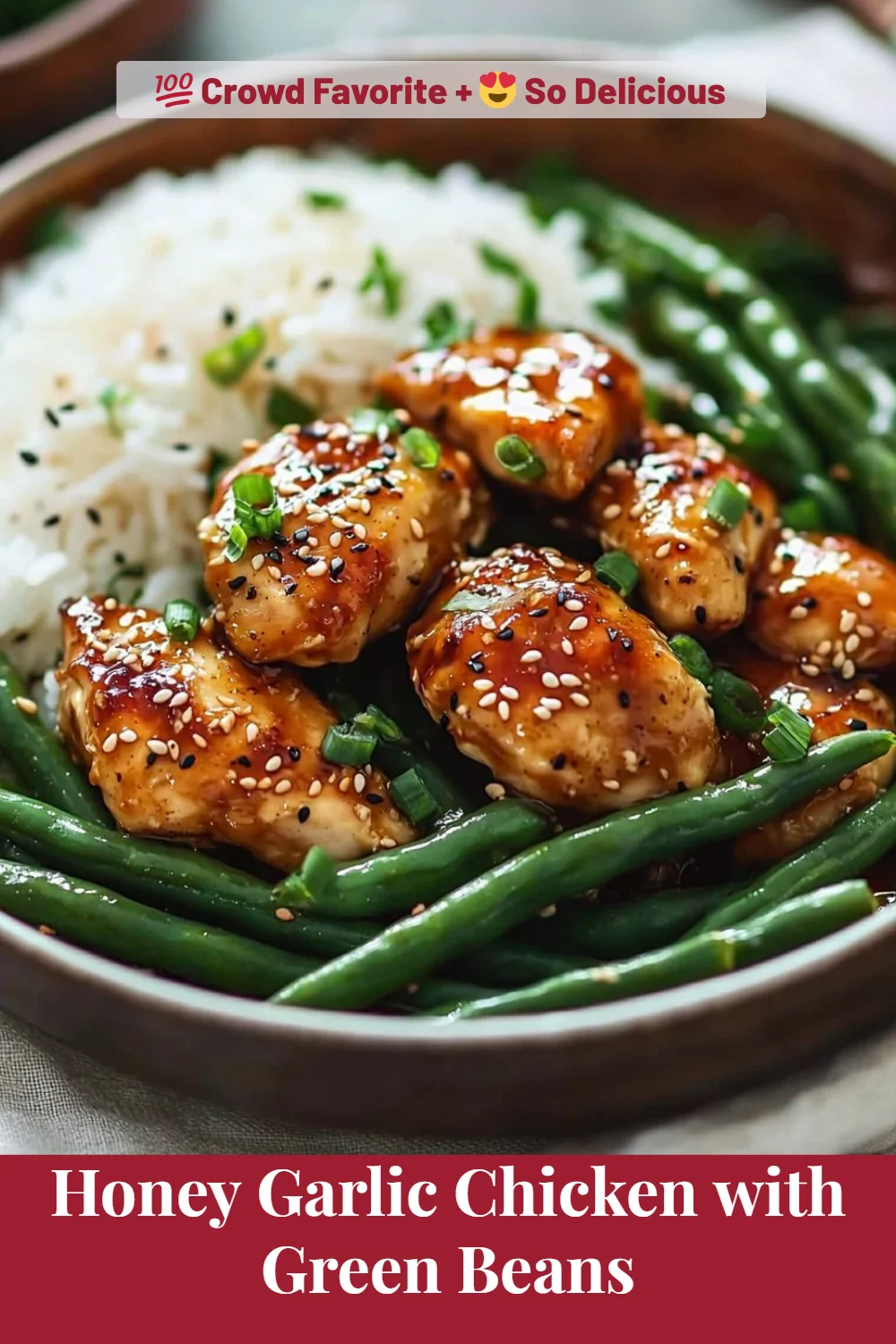 Honey Garlic Chicken with Green Beans