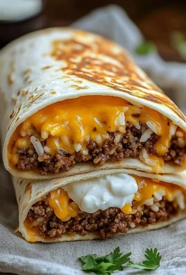 Delicious grilled cheese burrito served on a plate