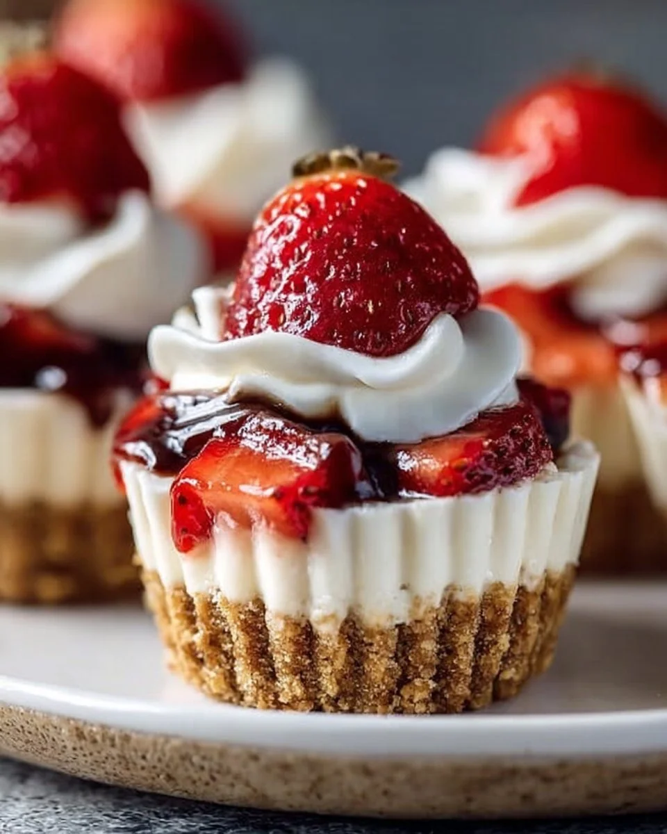 Irresistible no-bake mini cheesecake cups ready in 15 minutes.