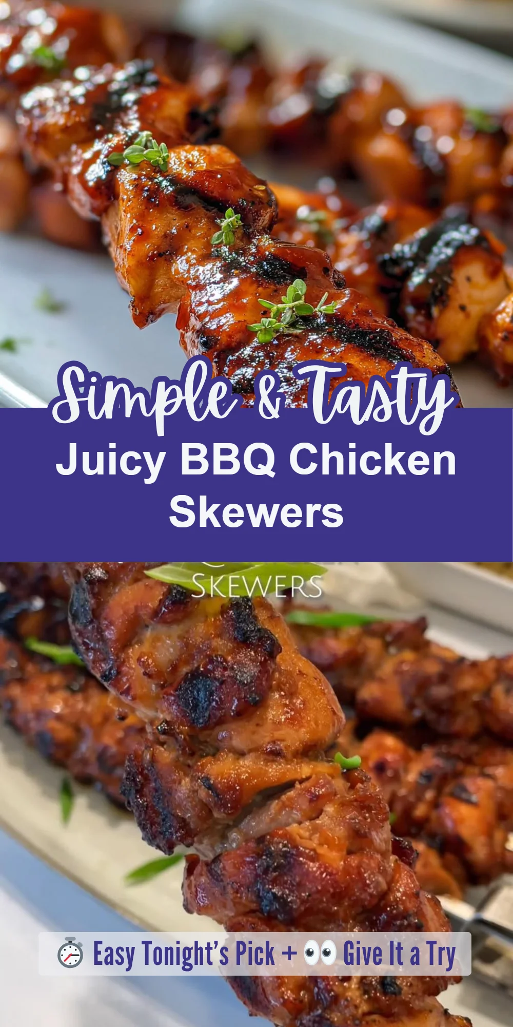 Juicy BBQ Chicken Skewers