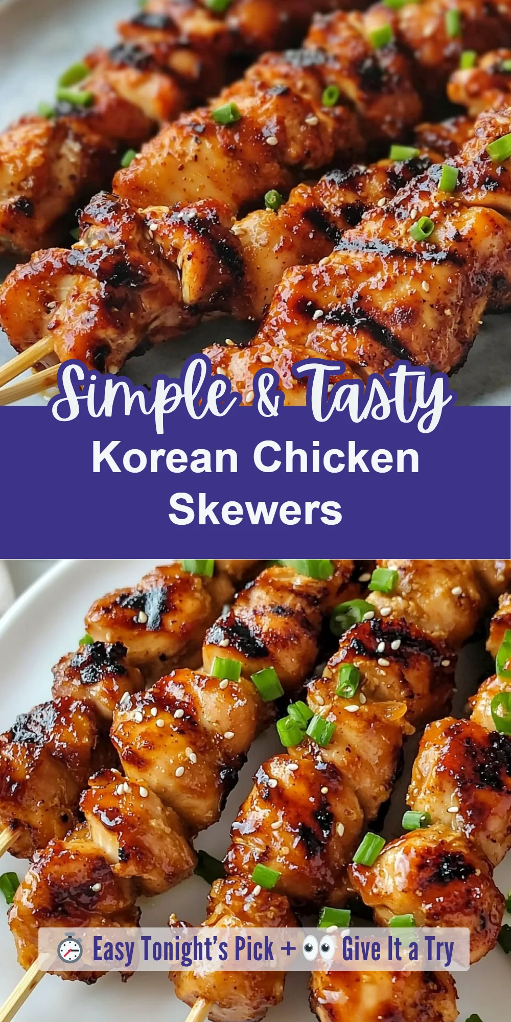 Korean Chicken Skewers