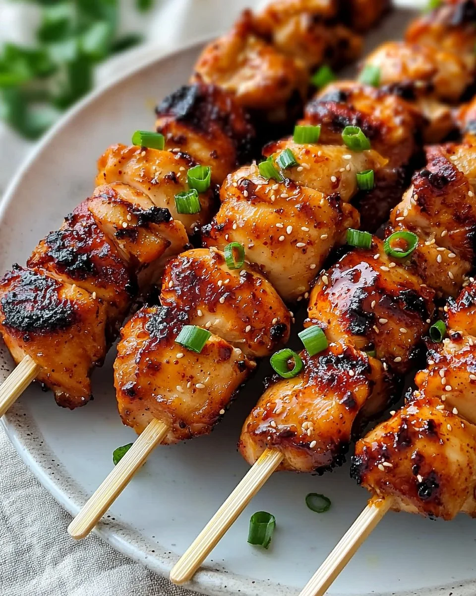 Korean Chicken Skewers