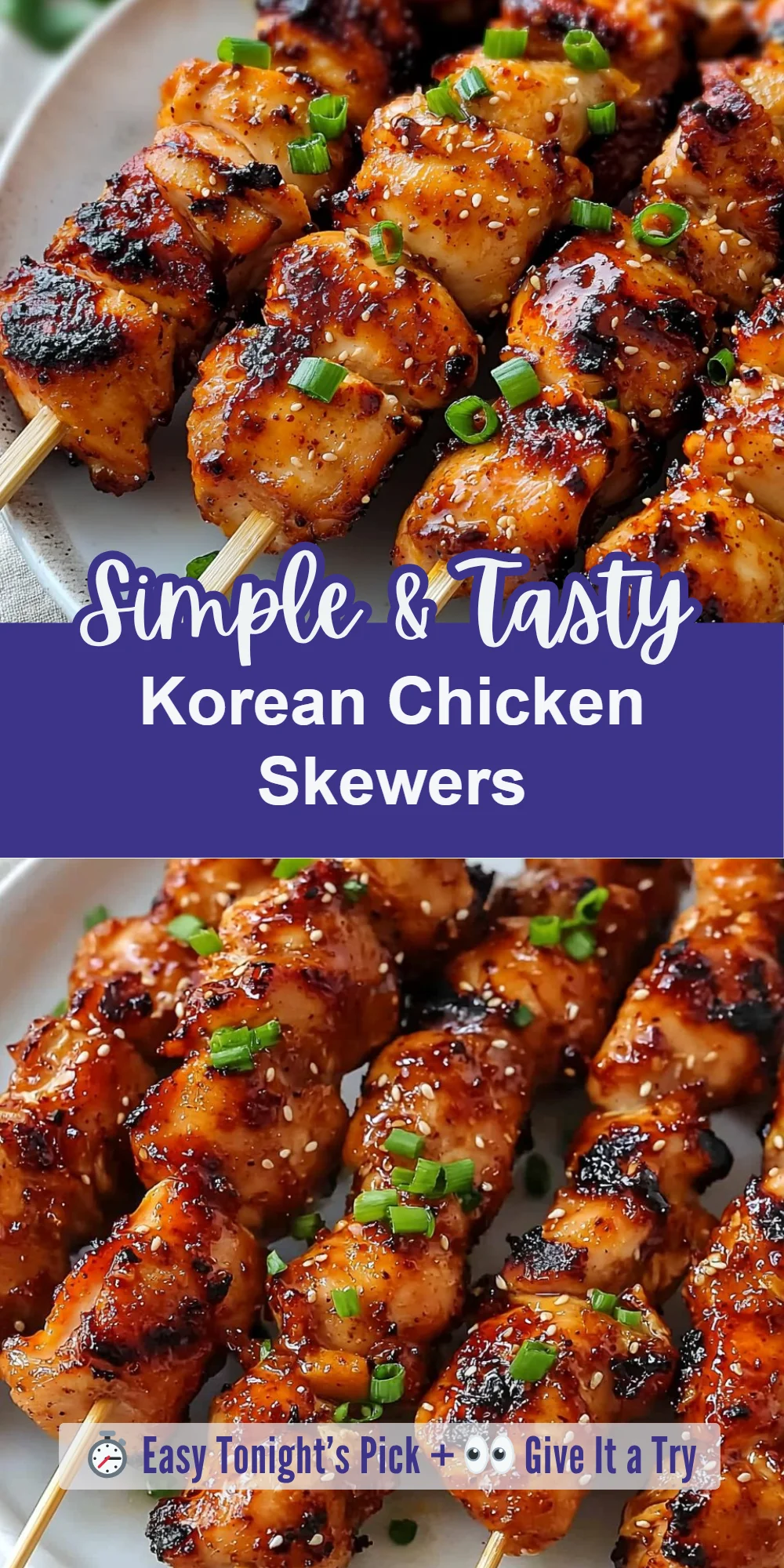 Korean Chicken Skewers