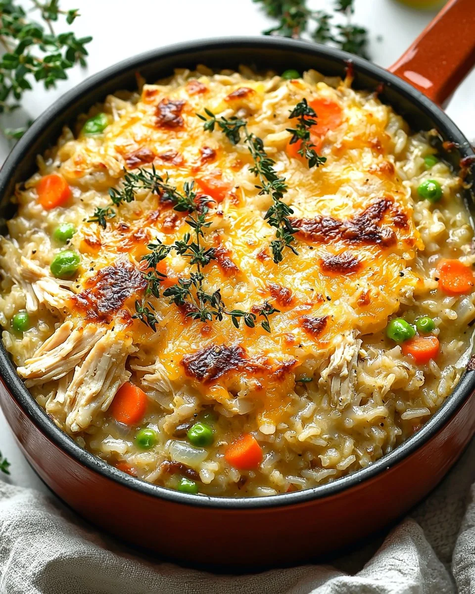 One Pan Chicken Rice Casserole