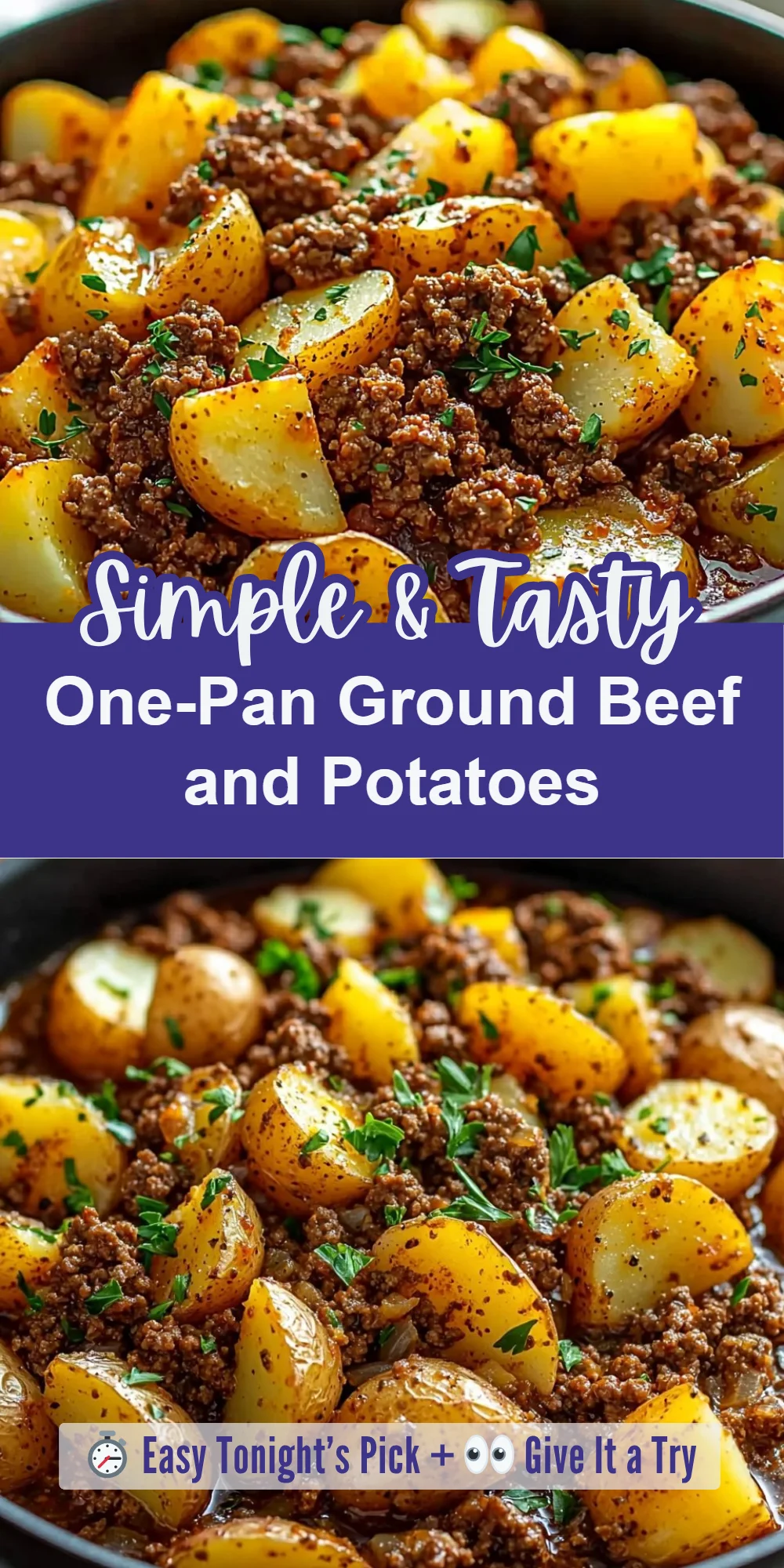One-Pan Ground Beef and Potatoes