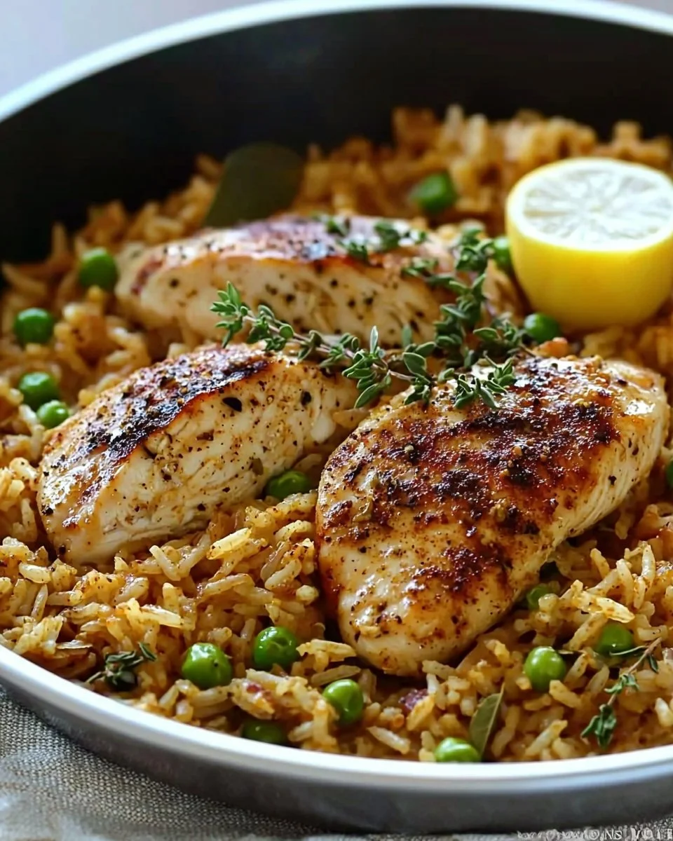 One Pan Mediterranean Chicken And Rice