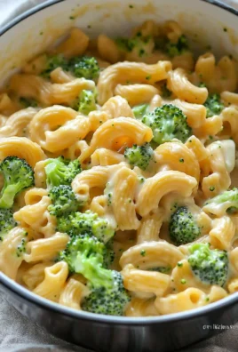 Healthy one pot broccoli mac and cheese dish served in a bowl