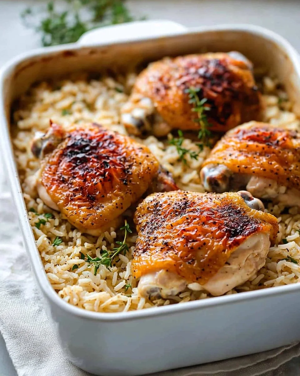 Oven Baked Chicken and Rice