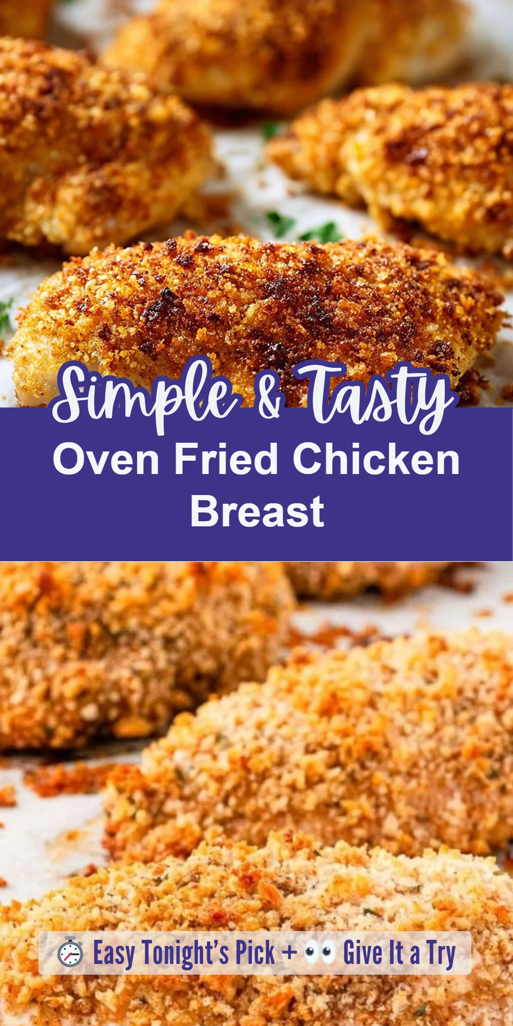 Oven Fried Chicken Breast