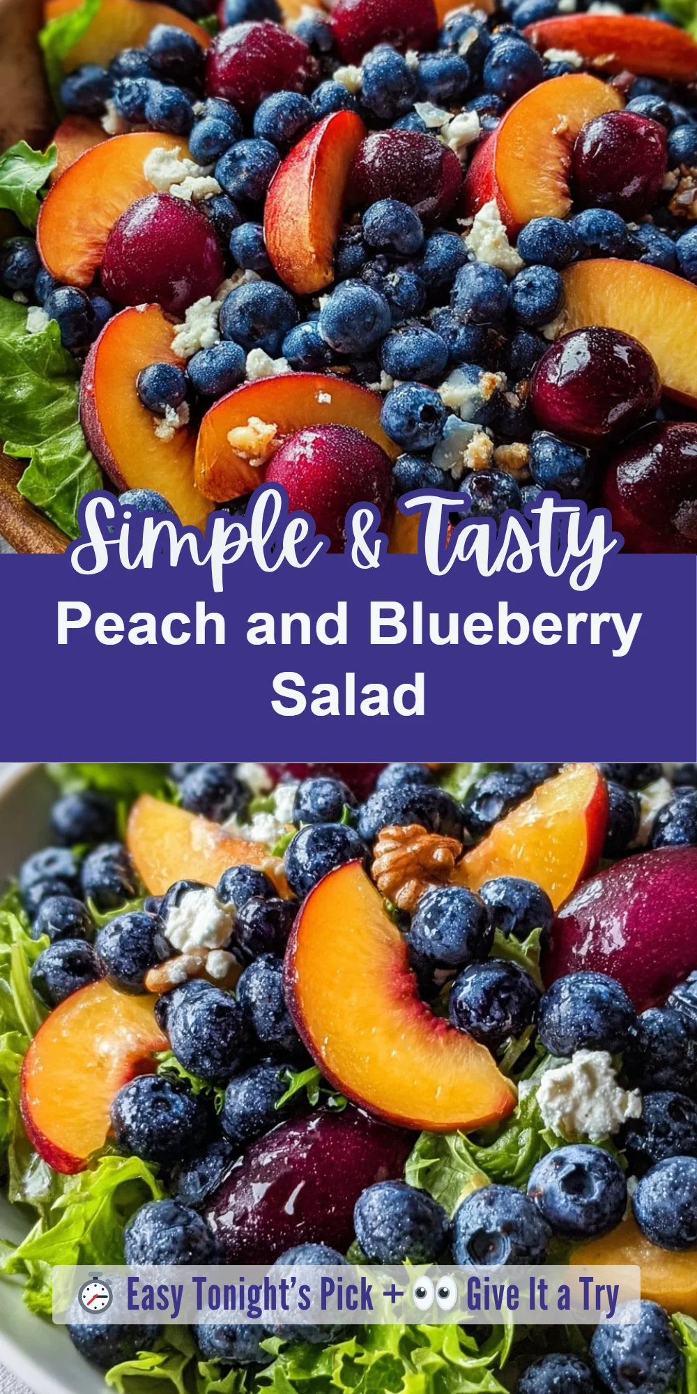 Peach and Blueberry Salad