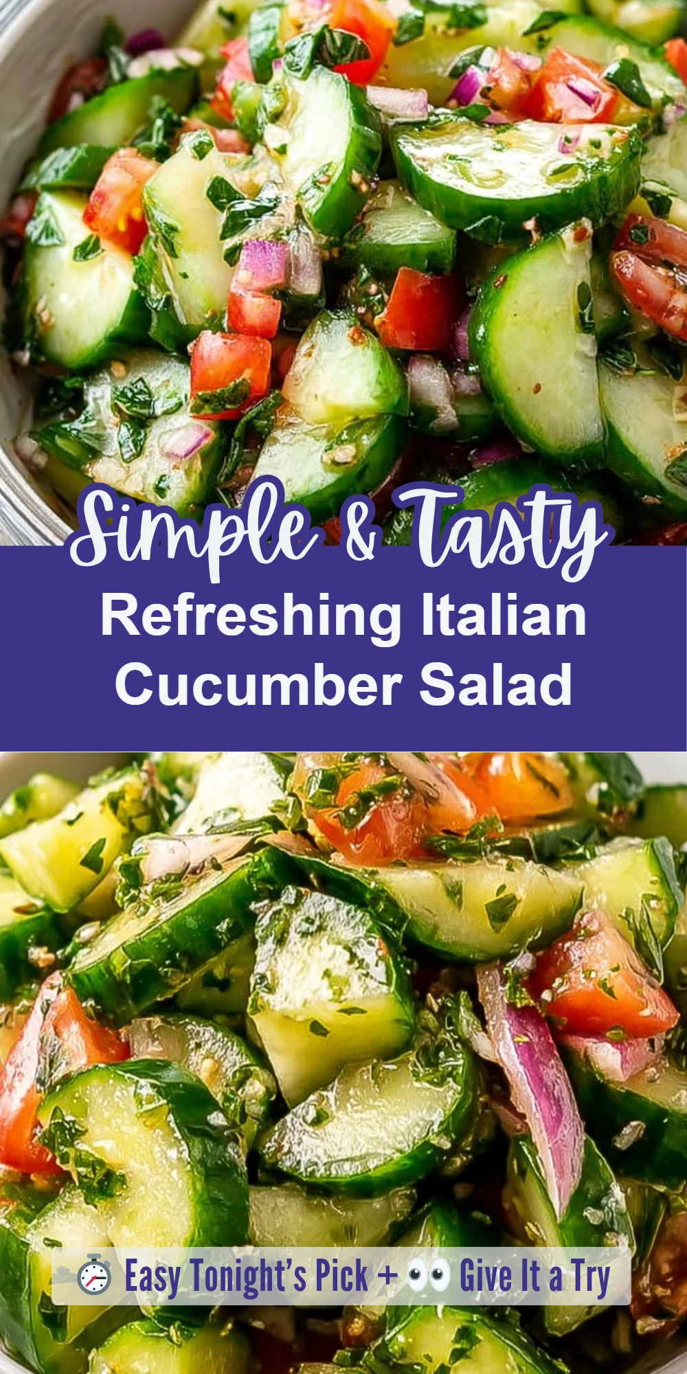 Refreshing Italian Cucumber Salad