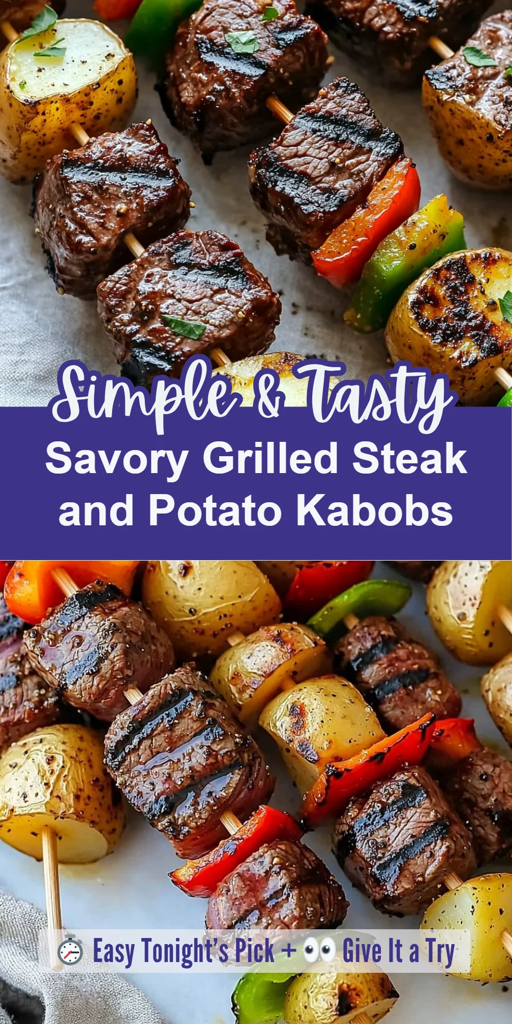Savory Grilled Steak and Potato Kabobs
