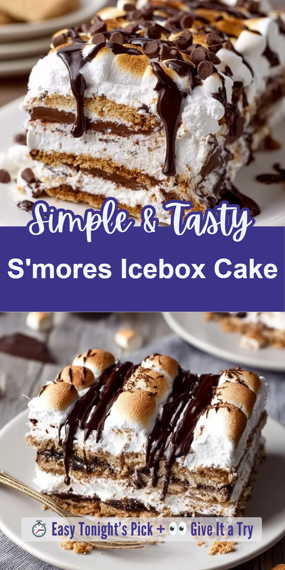 S'mores Icebox Cake