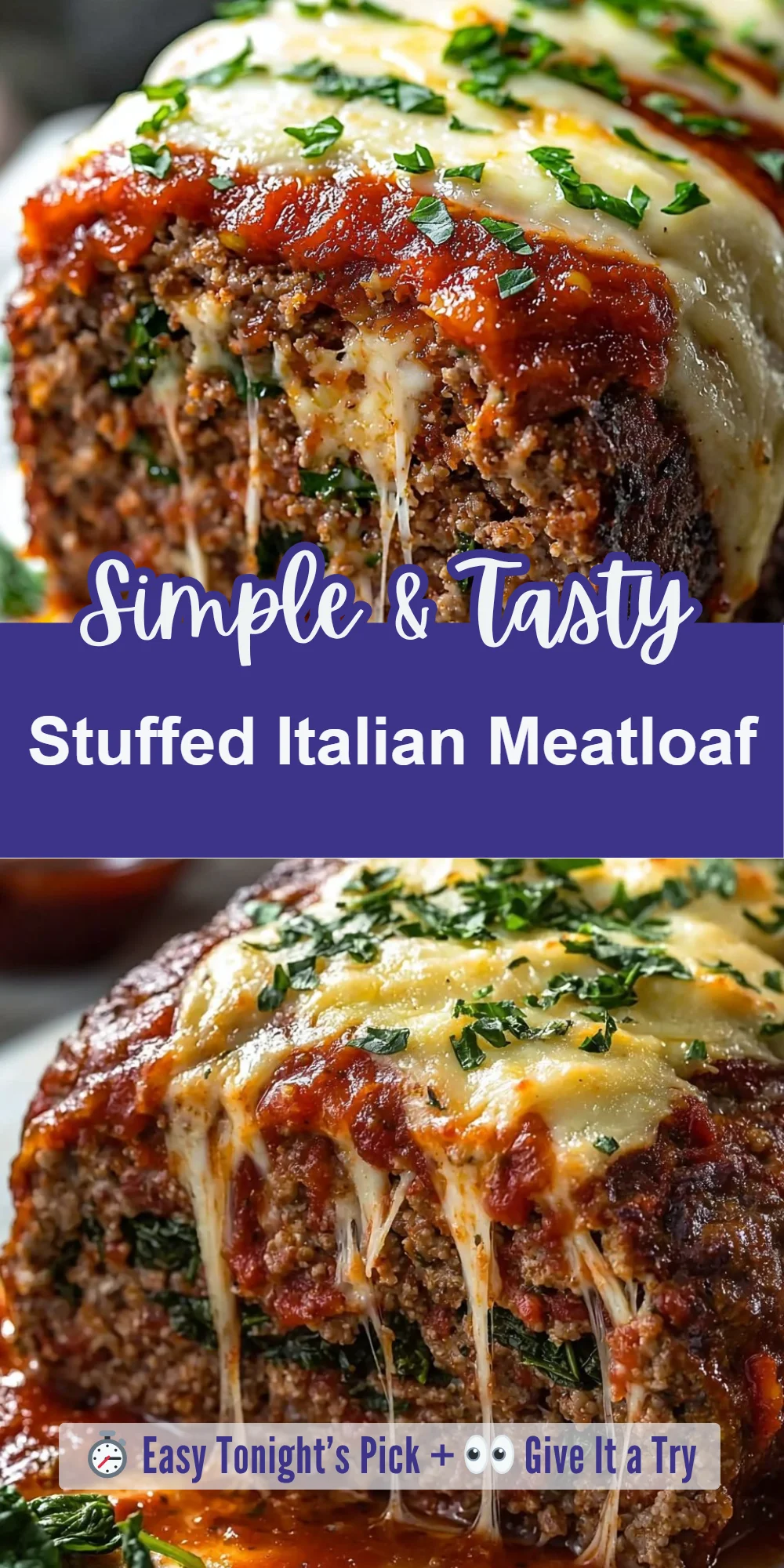 Stuffed Italian Meatloaf