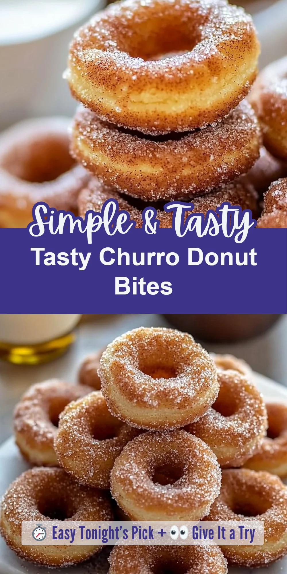 Tasty Churro Donut Bites
