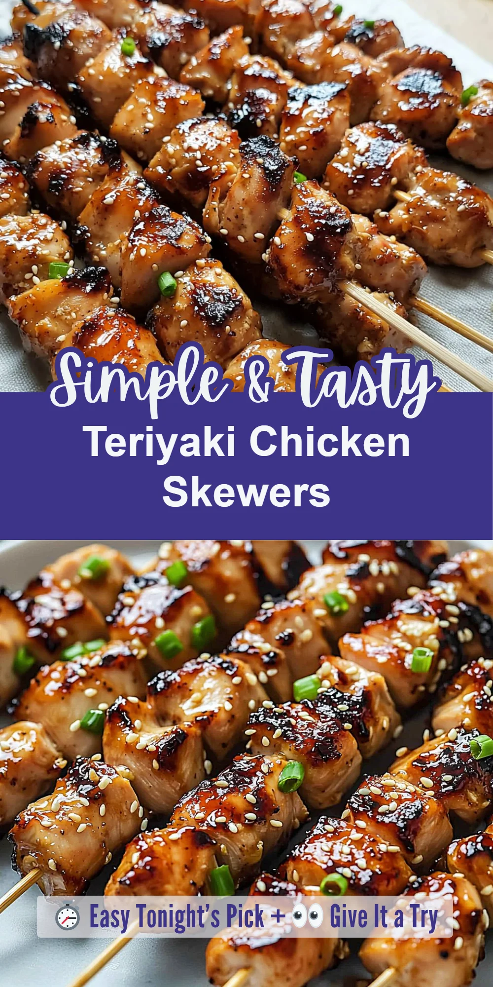 Teriyaki Chicken Skewers