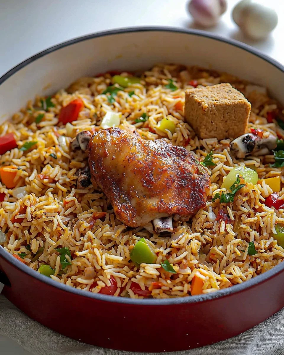 Delicious Turkey Combo Rice served in a bowl with fresh herbs and vegetables