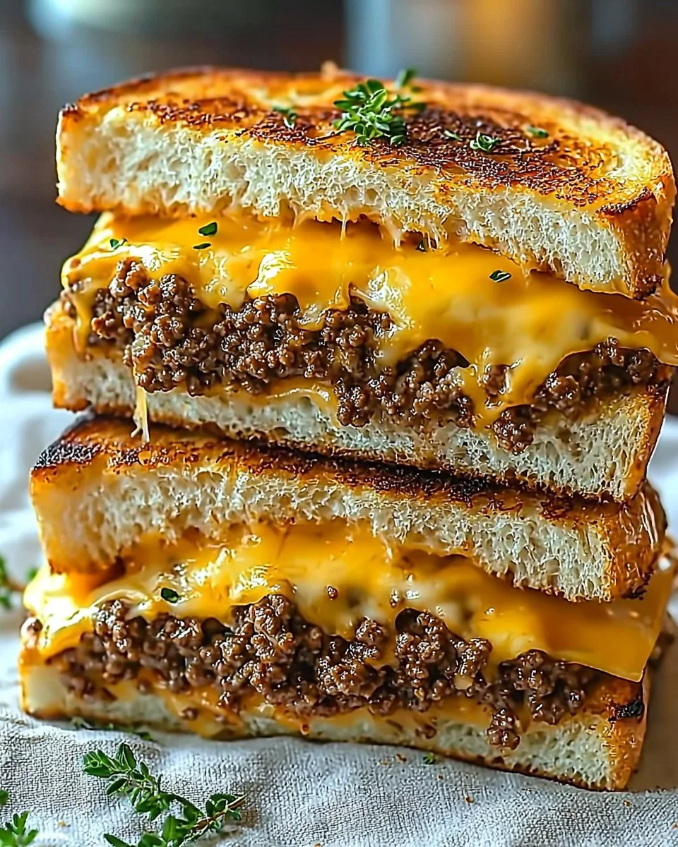 Ultimate Cheesy Ground Beef Melt