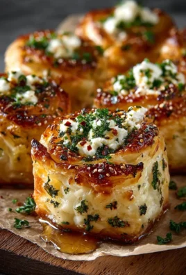 Crispy baked feta rolls topped with hot honey served on a plate.