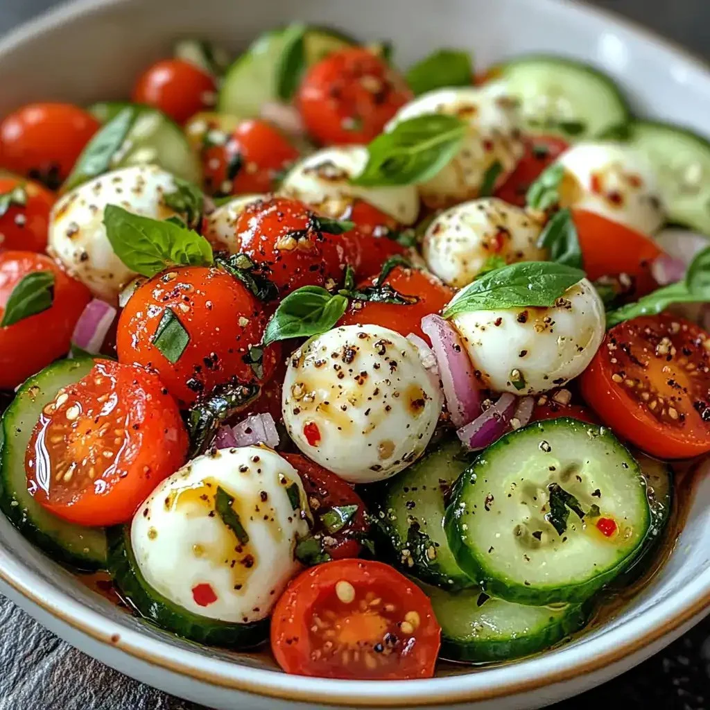 Cucumber Caprese Salad