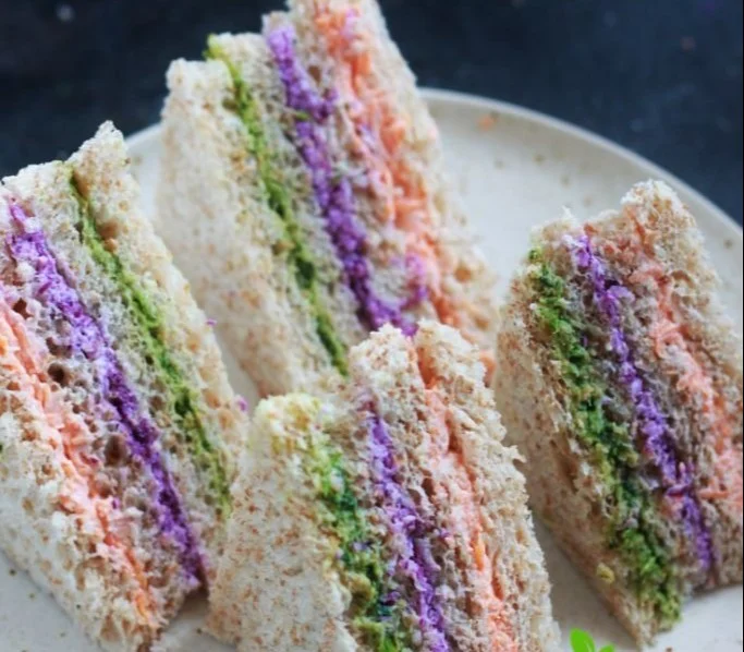 Easy Colorful Tea Sandwiches