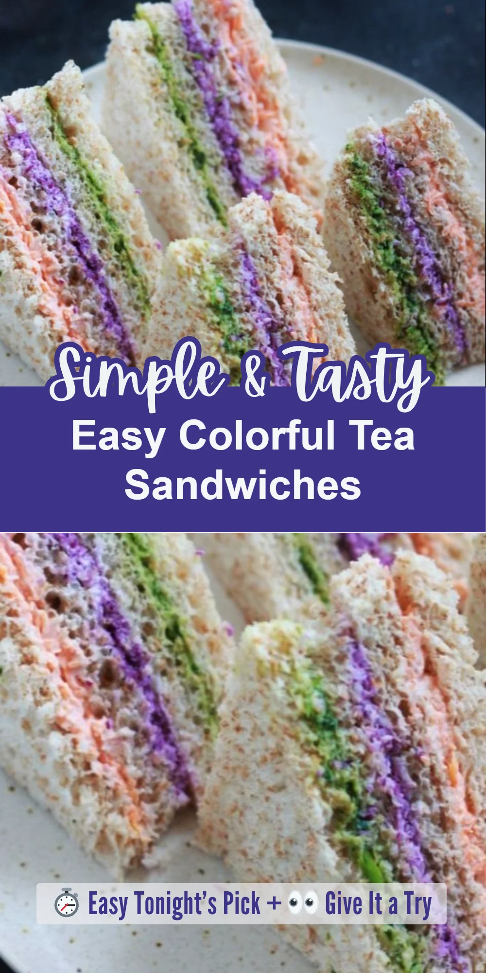 Easy Colorful Tea Sandwiches